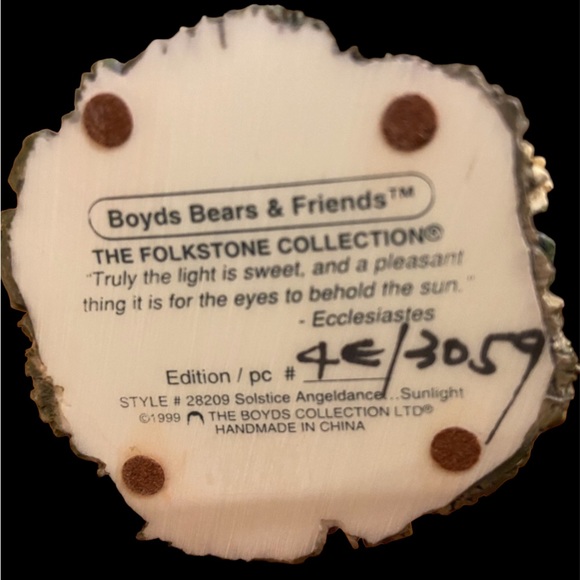 Boyd’s Bears & Friends - The Folkstone  collection Solstice Angel dance/Sunshine - Picture 3 of 3